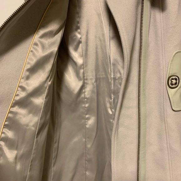 Mackage Ladies xs wool & leather coat MADE IN CANADA. Double zipper, pockets. - Picture 5 of 7